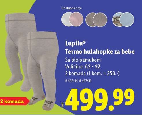 Lupilu® Termo hulahopke za bebe
