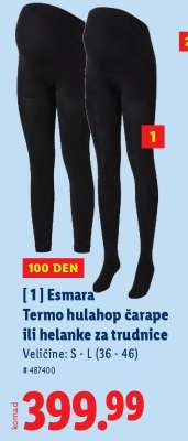 Esmara Termo hulahop čarape ili helanke za trudnice
