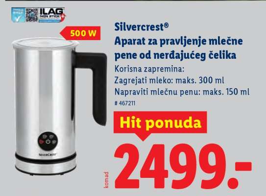 Silvercrest Aparat za pravljenje mlečne pene