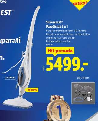 Silvercrest Paročistač 2 u 1