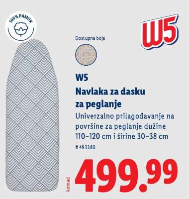 Navlaka za dasku za peglanje