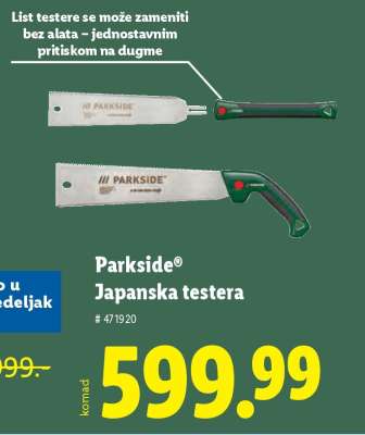 Parkside Japanska testera