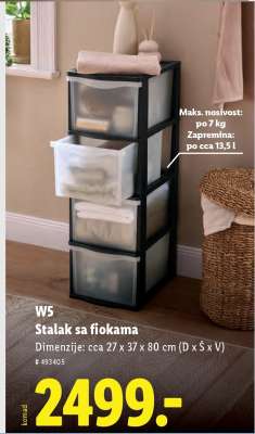 W5 Stalak sa fiokama