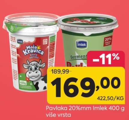 Pavlaka 20%mm Imlek 400 g