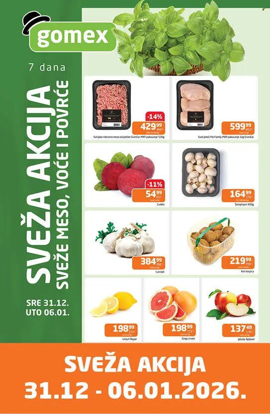 Gomex katalog - 31.12.2025 - 06.01.2026. Stranica 1