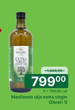 Maslinovo ulje extra virgin Oliveri 1l