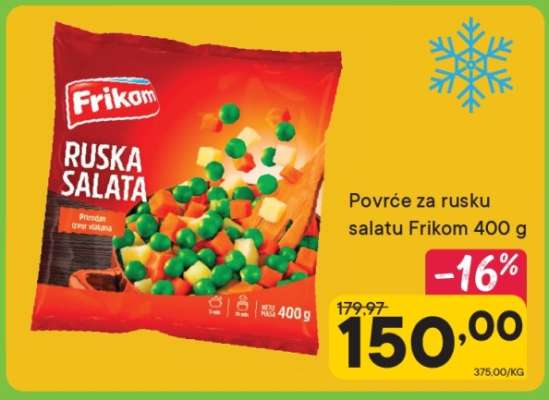 Povrće za rusku salatu Frikom 400 g