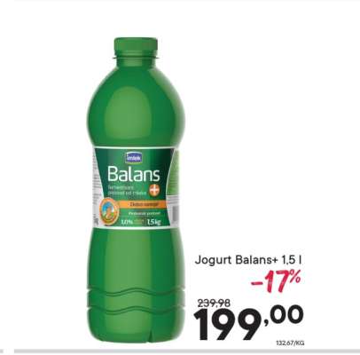 Jogurt Balans+ 1,5 l