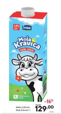 Mleko 2.8%mm Moja Kravica 1 l