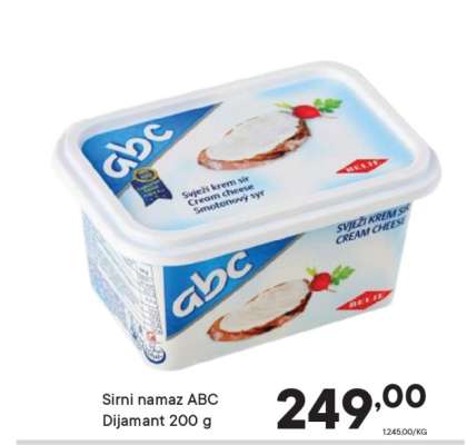 Sirni namaz ABC Dijamant 200 g