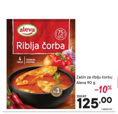 Začin za riblju čorbu Aleva 90 g