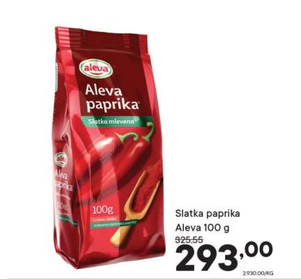 Slatka paprika Aleva 100 g