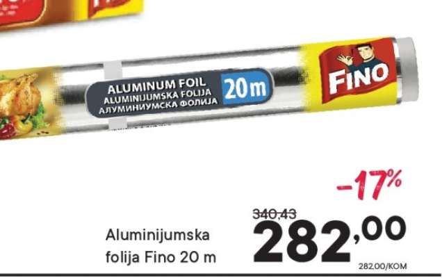 Aluminijumska folija Fino 20 m