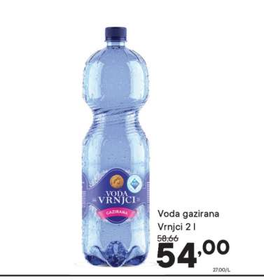 Voda gazirana Vrnci 2 l
