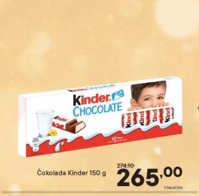 Čokolada Kinder 150 g