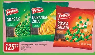 Frikom grašak / žuta boranija / ruska salata