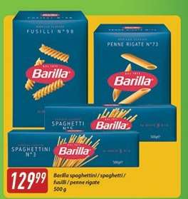 Barilla spaghetti / spaghetini / fusilli / penne rigate
