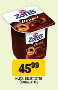 Mléčný dezert Zottis čokoláda 115g