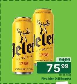 Pivo jelen 0,5l limenka