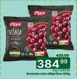 Smrznuto voće višnja Flora 300g