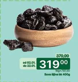 Suva šljiva bk 400g