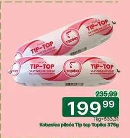 Kobasica pileća Tip Top Topiko 375g