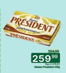 Maslac President 125g