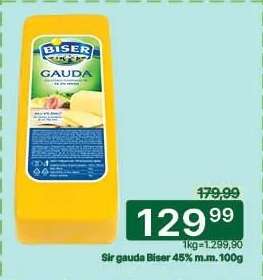 Sir gauda Biser 45% m.m. 100g