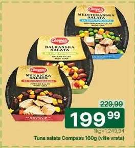 Tuna salata Compass 160g (više vrsta)