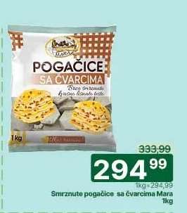 Smrznute pogačice sa čvarcima Mara 1kg
