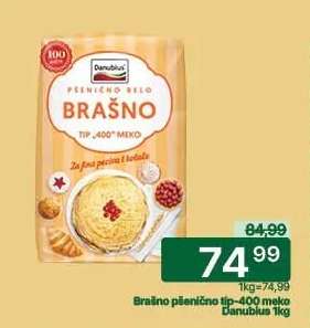 Brašno pšenično tip-400 meko Danubius 1kg