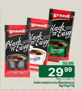 Kafa instant crna Black&easy 8g/10g/11g