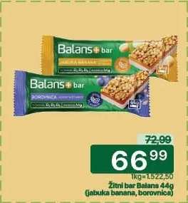 Žitni bar Balans 44g