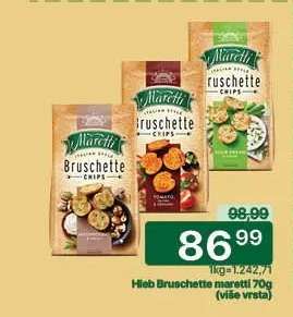 Hleb Bruschette Maretti 70g