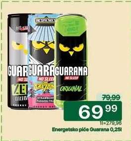 Energetsko piće Guarana 0.25l