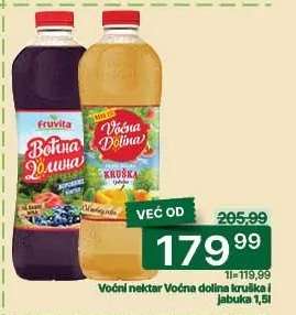 Voćni nektar Voćna dolina kruška i jabuka, 1.5l