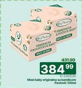 Mast baby originalna sa kamilicom Pavlović 100ml