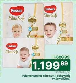 Pelene Huggies elite soft 1 pakovanje