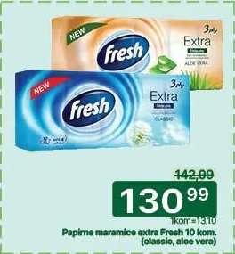 Papirne maramice extra Fresh 10 kom.