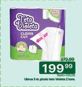 Ubrou 3 sl. picnic teta Violeta 2 kom.