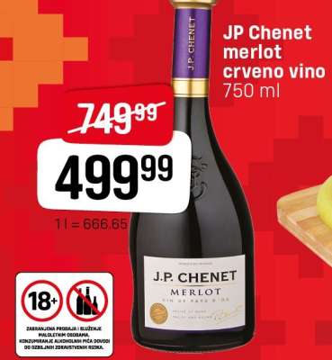 JP Chenet merlot crveno vino