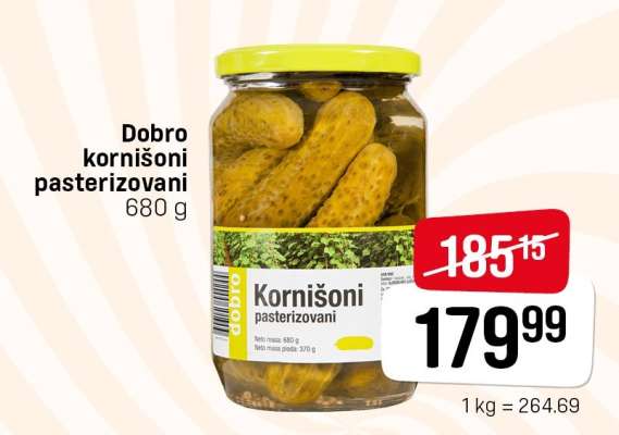 Dobro kornišoni pasterizovani