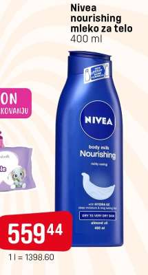 Nivea nourishing mleko za telo