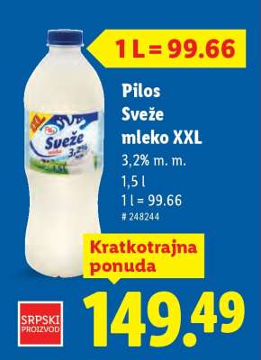 Pilos Sveže mleko XXL