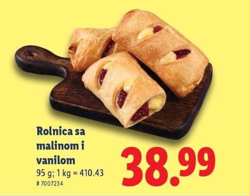 Rolnica sa malinom i vanilom