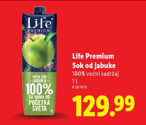 Life Premium Sok od jabuke