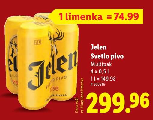 Jelen Svetlo pivo