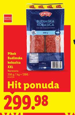 Pikok Budimska kobasica XXL