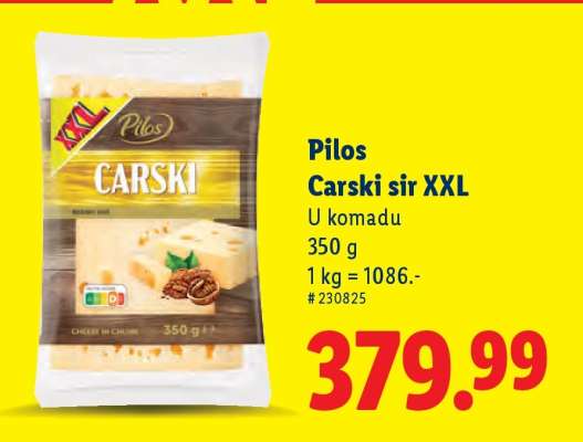 Pilos Carski sir XXL