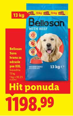 Bellosan Suva hrana za odrasle pse XXL